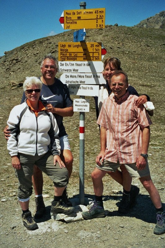 Wasserscheide Lunghin Pass